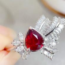 14k Gold 1.47 Ctw Natural Ruby & Diamond Ring