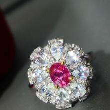 14k Gold 0.80 Ctw Natural Ruby & Diamond Ring