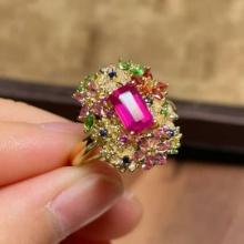 14k Gold 1.1 Ct Natural Ruby Ring