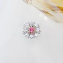 14k Gold 1.51 Ctw Natural Pink Diamond & Diamond Ring/pendant