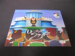 The Big Show Signed Cartoon 8x10 Photo W/FSG Coa