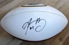 Aaron Rodgers signed football with coa