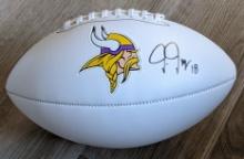 Justin Jefferson signed football with coa