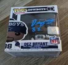 Dez Bryant signed funko pop figure with coa
