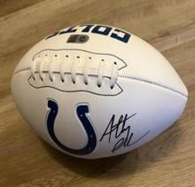 Anthony Richardson signed colts football with coa