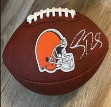 Shedeur Sanders signed football with coa