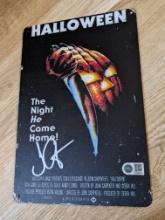John Carpenter signed metal sign with coa