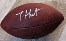 Travis Hunter signed football with coa