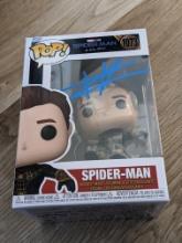 Tom Holland signed spider-man funko pop with coa