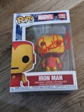 Robert Downey Jr signed iron man funko pop figure with coa