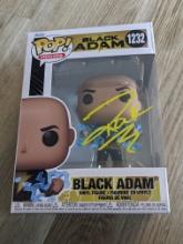 Dwayne Johnson signed black adam funko pop figure with coa