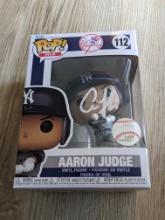 Aaron Judge signed NY yankees funko pop figure with coa