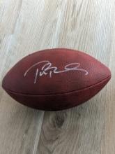 Tom Brady signed football with coa