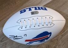 Josh Allen signed football with coa