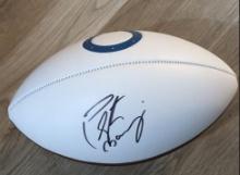 Peyton Manning signed football with coa