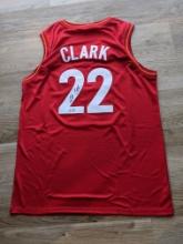 Caitlin Clark signed red jersey with coa