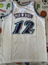 John Stockton Signed Utah Jazz Jersey With COA