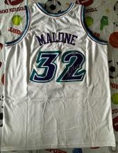 Karl Malone Signed Utah Jazz Jersey With COA