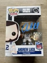 Andrew Luck Colts Signed Funko PoP With COA