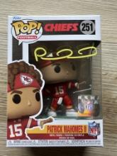 Patrick Mahomes Chiefs Signed Funko PoP With COA