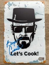 Bryan Cranston Breaking Bad Signed Lets Cook Metal Sign With COA