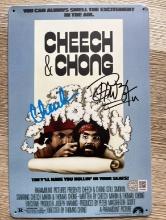 Cheech & Chong Signed Still Smoking Movie Sign With COA