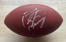 Peyton Manning Signed Colts logo Football With COA