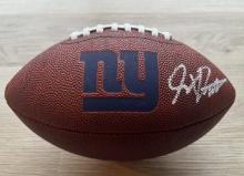 Jaxson Dart Signed Giants Logo Football With COA