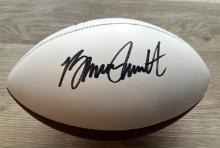 Bruce Smith Signed Bills Logo Football With COA