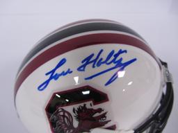 LOU HOLTZ SIGNED GAMECOCKS MINI HELMET COA