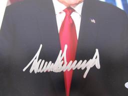 DONALD TRUMP SIGNED 8X10 PHOTO TSA COA