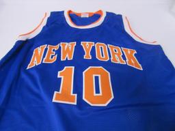 Walt Frazier Signed Jersey VSA COA