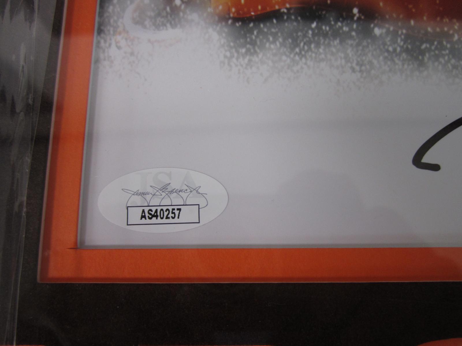 Framed David Njoku Signed 8x10 Photo JSA