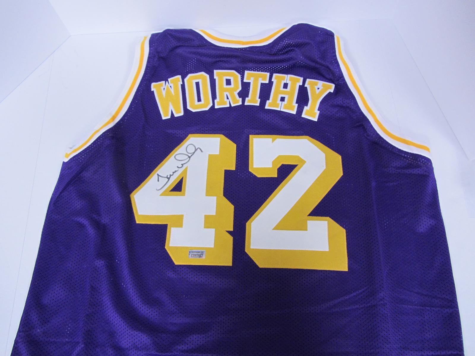 JAMES WORTHY SIGNED LOS ANGELES JERSEY COA