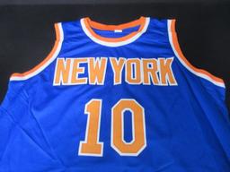 WALT FRAZIER SIGNED JERSEY WITH COA KNICKS