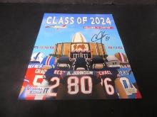 Johnson Signed 11x14 HOF Poster Direct COA