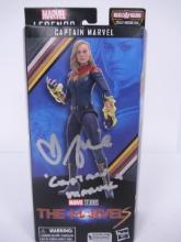 BRIE LARSON SIGNED CAPTAIN MARVEL BOX COA