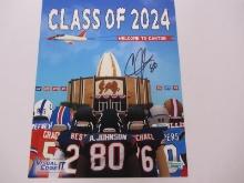 ANDRE JOHNSON SIGNED 2024 HOF POSTER COA