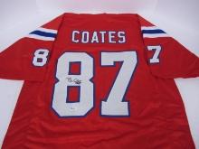 PATRIOTS BEN COATES SIGNED JERSEY FSG COA