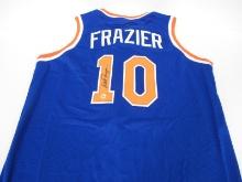 WALT FRAZIER SIGNED NEW YORK 10 JERSEY COA