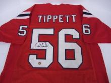 PATRIOTS ANDRE TIPPETT SIGNED JERSEY COA