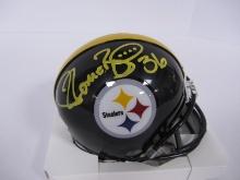 JEROME BETTIS SIGNED STEELERS MINI HELMET COA
