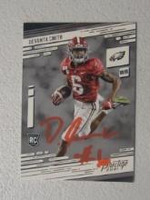 DEVONTA SMITH SIGNED ROOKIE CARD WITH COA