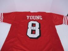 49ERS STEVE YOUNG SIGNED JERSEY GTSM COA