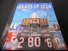 Johnson Signed 11x14 HOF Poster Direct COA