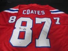 PATRIOTS BEN COATES SIGNED JERSEY FSG COA