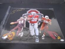 CHRIS BEANIE WELLS SIGNED 16X20 PHOTO COA