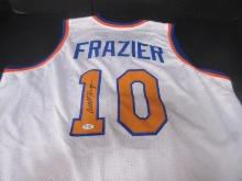 WALT FRAZIER SIGNED NEW YORK 10 JERSEY COA