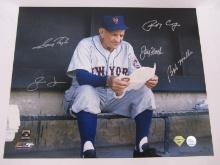 1962 NEW YORK METS SIGNED 16X20 PHOTO COA