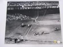 BOBBY THOMSON SIGNED 16X20 PHOTO GIANTS COA